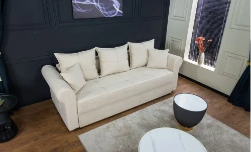 Canapea Extensibilă Elsa Bonell Mini, Bej