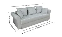 Canapea Extensibilă Elsa Memory Max, Gri deschis 2