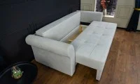Canapea Extensibilă Elsa Bonell Mini, Gri deschis 7