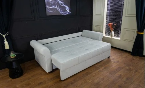 Canapea Extensibilă Elsa Bonell Mini, Gri deschis