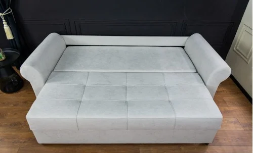 Canapea Extensibilă Elsa Memory Mini, Gri deschis