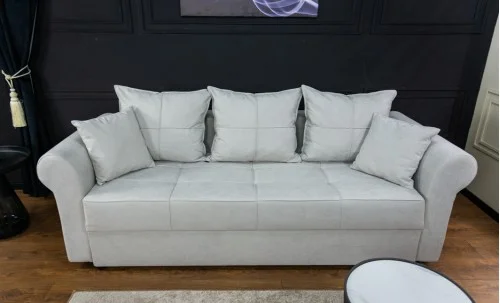 Canapea Extensibilă Elsa Bonell Mini, Gri deschis