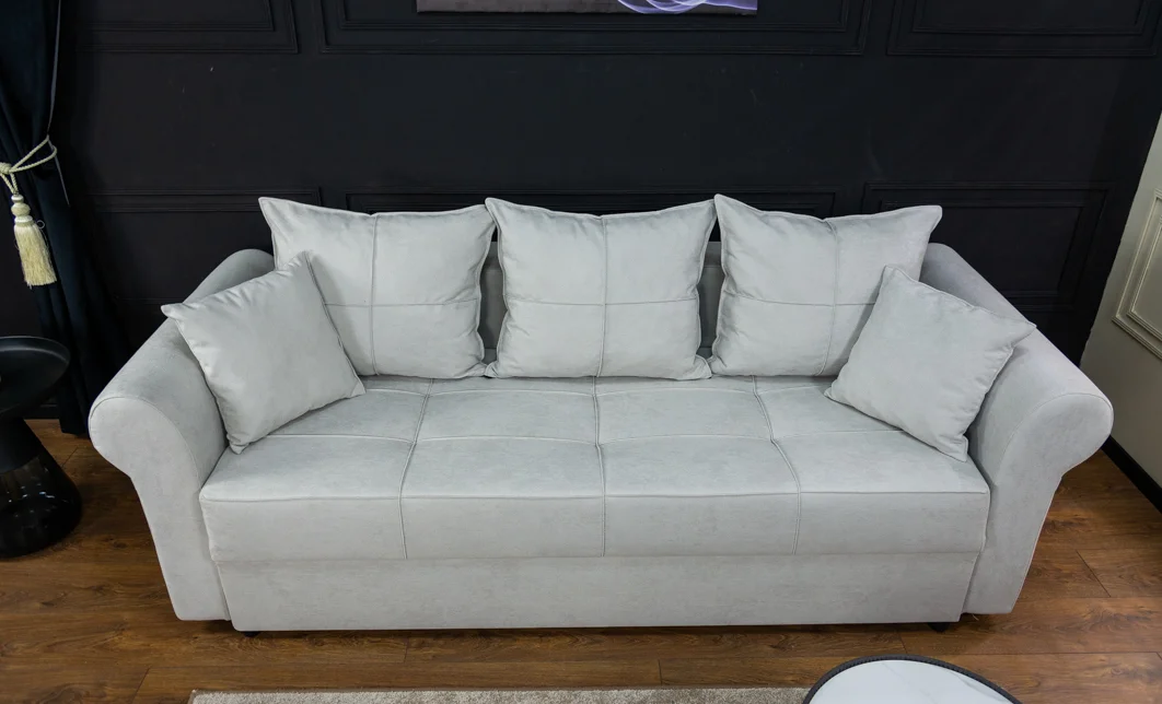 Canapea Extensibilă Elsa Bonell Mini, Gri deschis