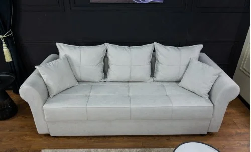Canapea Extensibilă Elsa Bonell Mini, Gri deschis