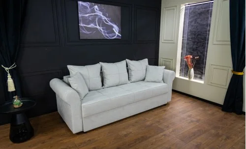 Canapea Extensibilă Elsa Bonell Mini, Gri deschis