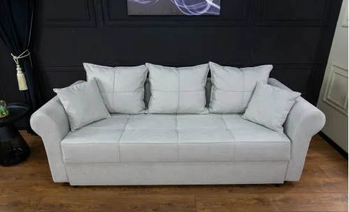 Canapea Extensibilă Elsa Memory Mini, Gri deschis