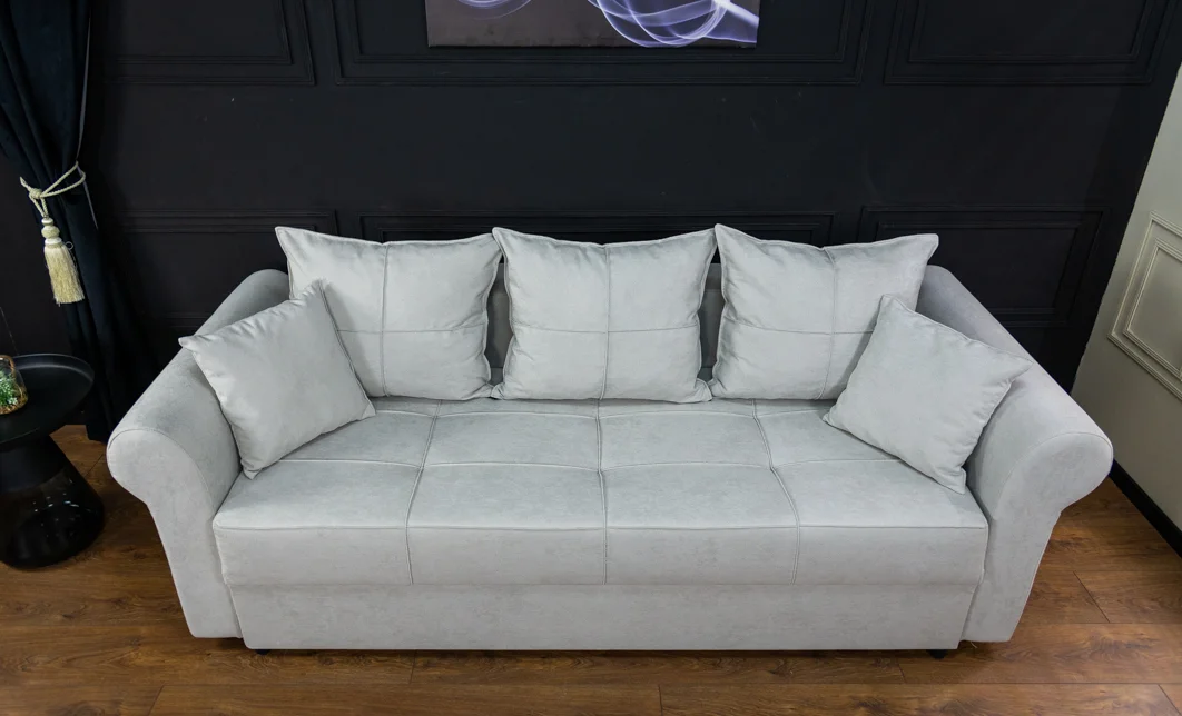 Canapea Extensibilă Elsa Bonell Mini, Gri deschis