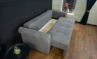 Canapea Extensibilă Elsa Bonell Mini, Gri inchis 9