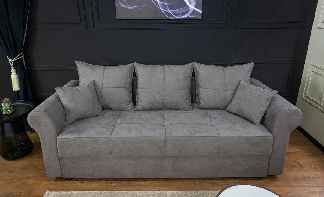 Canapea Extensibilă Elsa Bonell Mini, Gri inchis 3