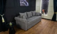 Canapea Extensibilă Elsa Bonell Mini, Gri inchis