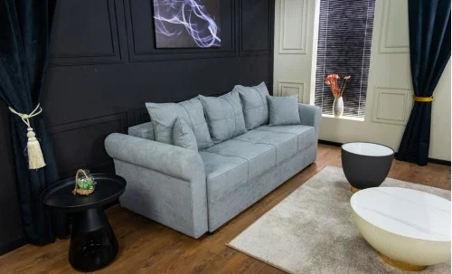 Canapea Extensibilă Elsa Memory Max, Gri albastrui