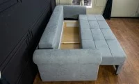 Canapea Extensibilă Elsa Memory Mini, Gri albastrui 6
