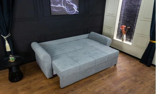 Canapea Extensibilă Elsa Memory Mini, Gri albastrui