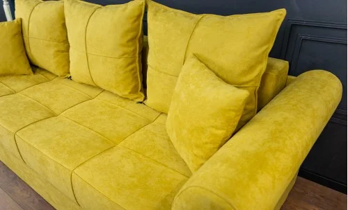Canapea Extensibilă Elsa Memory Max, Mustar