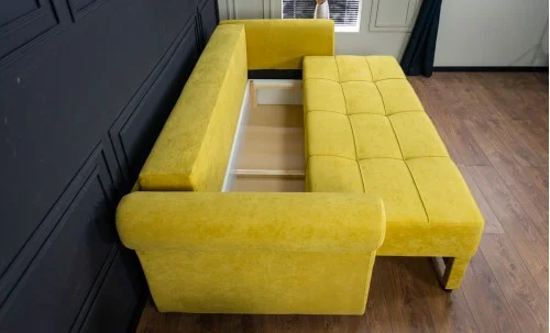 Canapea Extensibilă Elsa Memory Max, Mustar