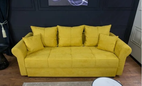 Canapea Extensibilă Elsa Memory Max, Mustar