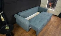 Canapea Extensibilă Elsa Memory Mini, Gri antracit