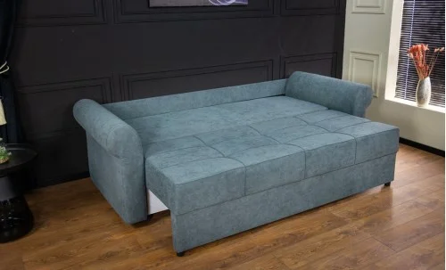 Canapea Extensibilă Elsa Memory Mini, Gri antracit