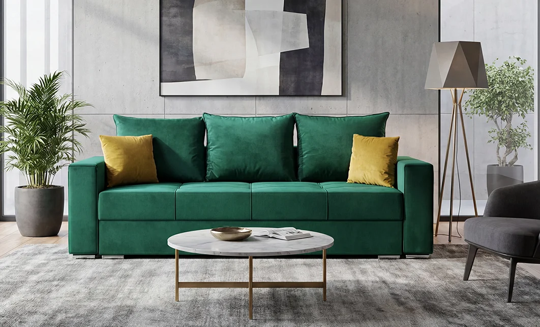 Canapea Extensibilă Claudia Bonell Max, Verde 4