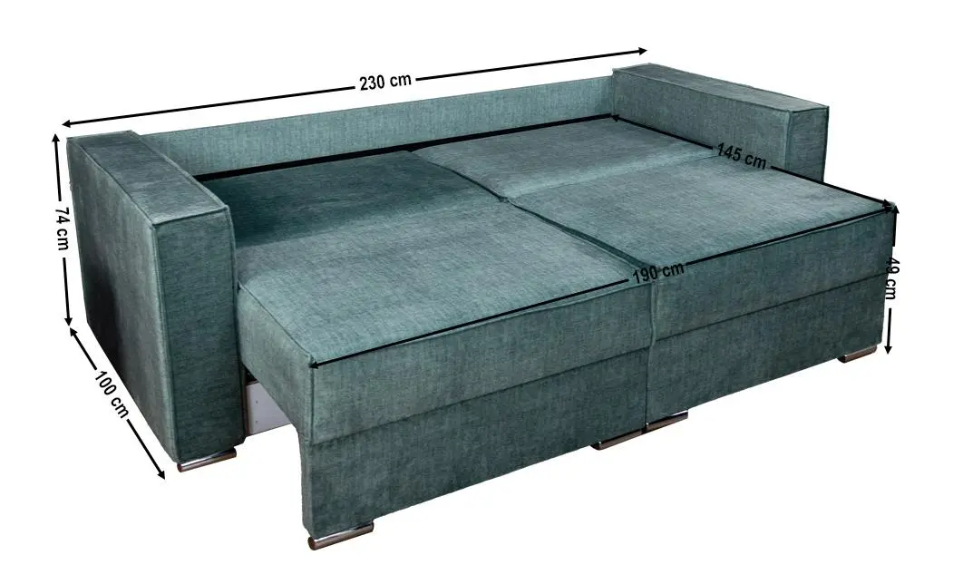 Canapea Extensibilă Inna Memory, Verde 5