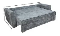 Canapea Extensibilă Lacrima Memory Max, Gri închis 5