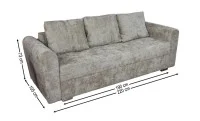 Canapea Extensibilă Lacrima Memory Max, Maro Deschis 2
