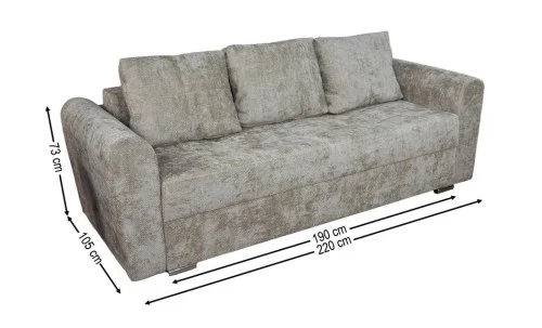 Canapea Extensibilă Lacrima Memory Max, Maro Deschis
