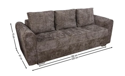 Canapea Extensibilă Lacrima Memory Mini, Maro