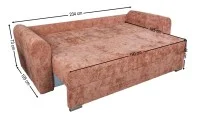 Canapea Extensibilă Lacrima Memory Max, Cărămiziu 5