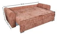 Canapea Extensibilă Lacrima Bonell Mini, Cărămiziu 5