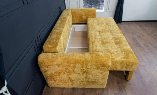 Canapea Extensibilă Lacrima Memory Mini, Muștar