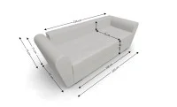 Canapea Extensibila Lacrima Mini, Bej deschis 5