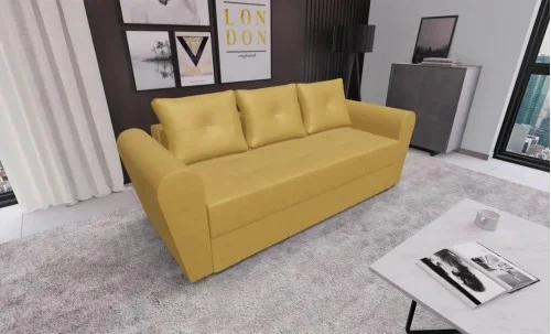 Canapea Extensibila Lacrima Mini, Mustar