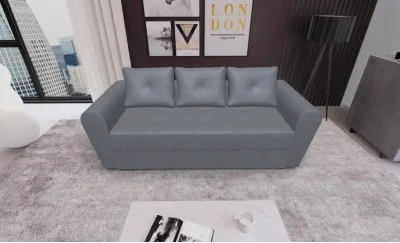 Canapea Extensibila Lacrima Mini, Gri antracit