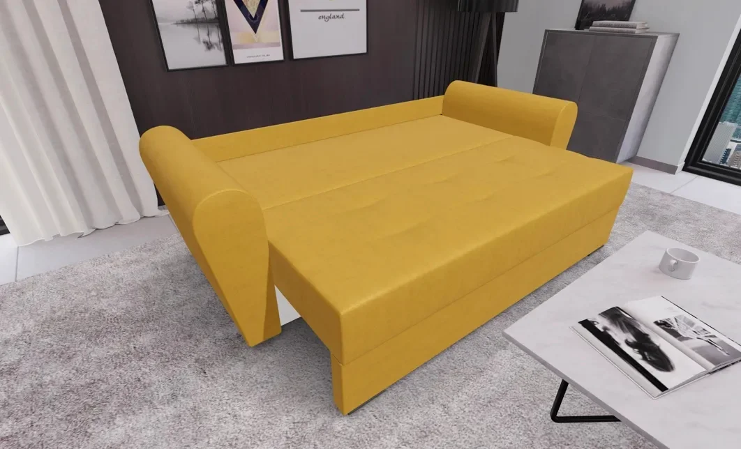 Canapea Extensibila Lacrima Mini, Galben 3