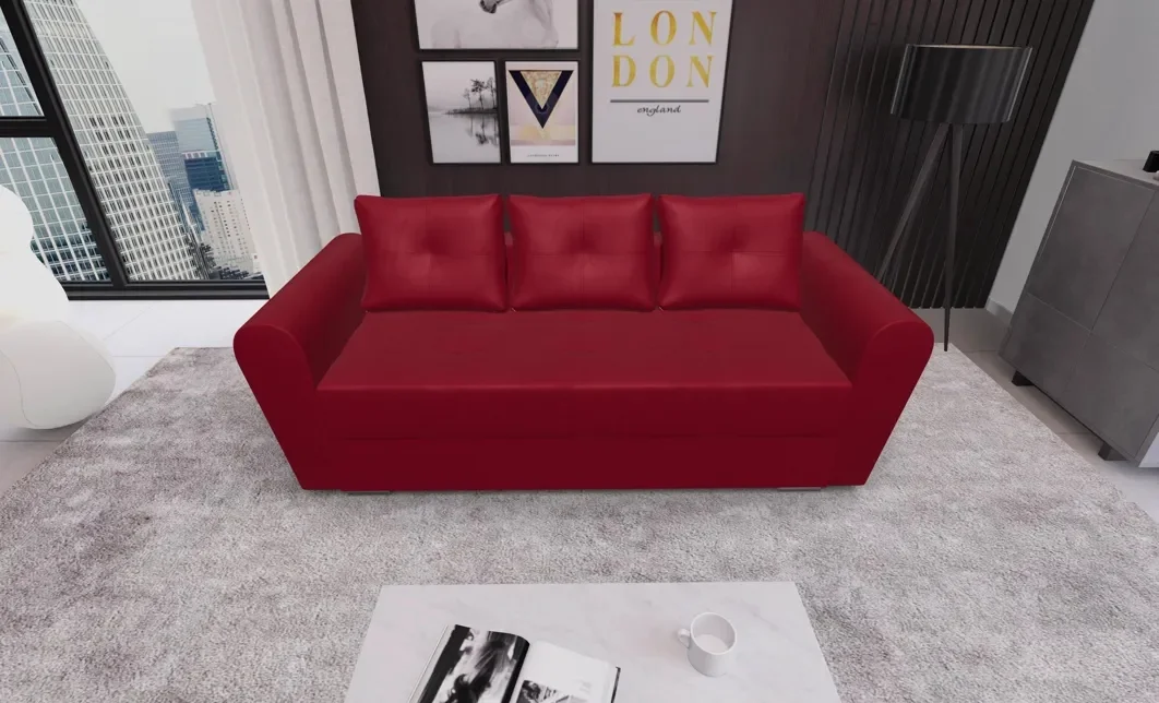 Canapea Extensibila Lacrima Mini, Rosu
