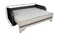 Canapea Extensibilă Corina Memory Mini, Bej deschis 6