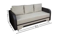 Canapea Extensibilă Corina Bonell Mini, Bej închis 2