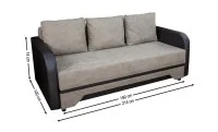 Canapea Extensibilă Corina Bonell Mini, Maro deschis 2