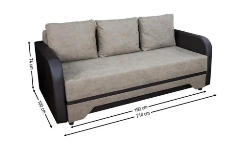 Canapea Extensibilă Corina Bonell Mini, Maro deschis