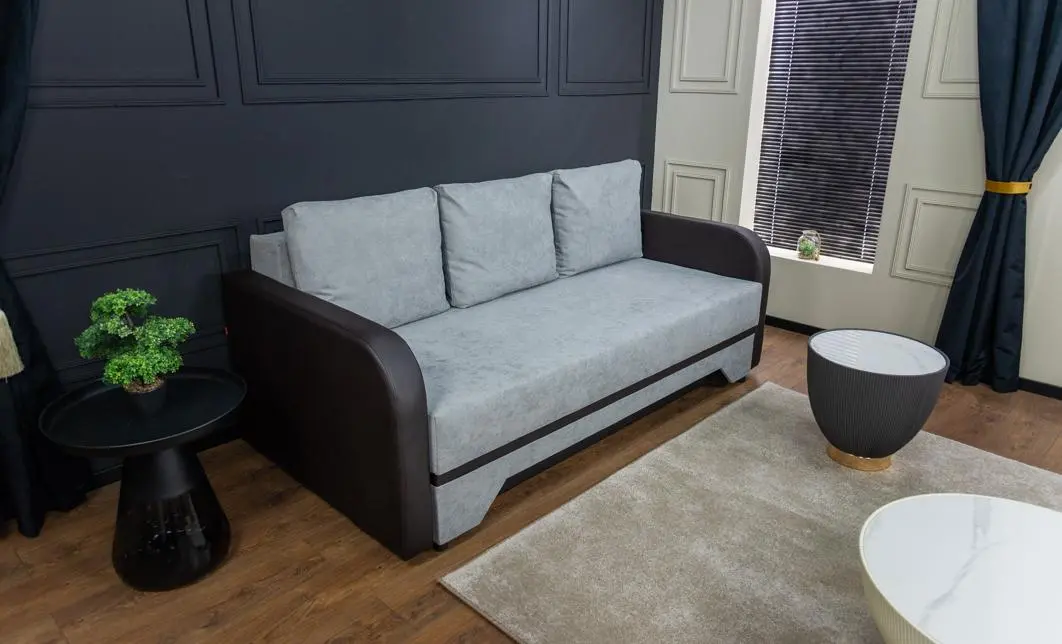 Canapea Extensibilă Corina Memory Max, Gri albastrui 3