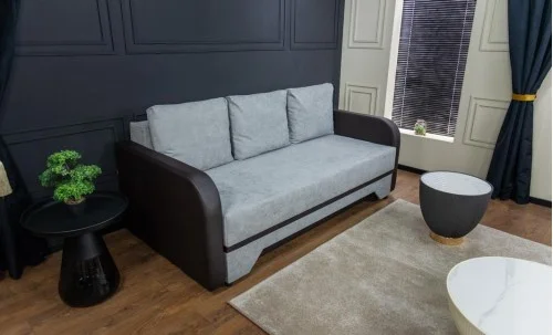 Canapea Extensibilă Corina Memory Max, Gri albastrui