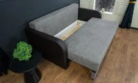 Canapea Extensibilă Corina Memory Mini, Gri inchis