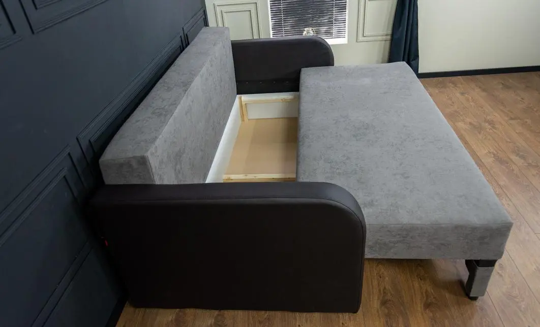 Canapea Extensibilă Corina Memory Mini, Gri inchis