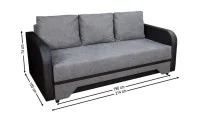 Canapea Extensibilă Corina Memory Mini, Gri inchis 2