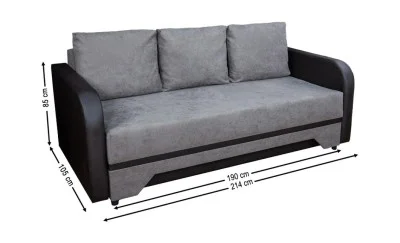 Canapea Extensibilă Corina Bonell Max, Gri inchis