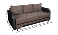 Canapea Extensibilă Corina Memory Mini, Maro 2