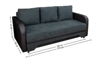 Canapea Extensibilă Corina Memory Max, Gri închis 2