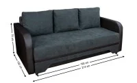 Canapea Extensibilă Corina Memory Mini, Gri închis 2