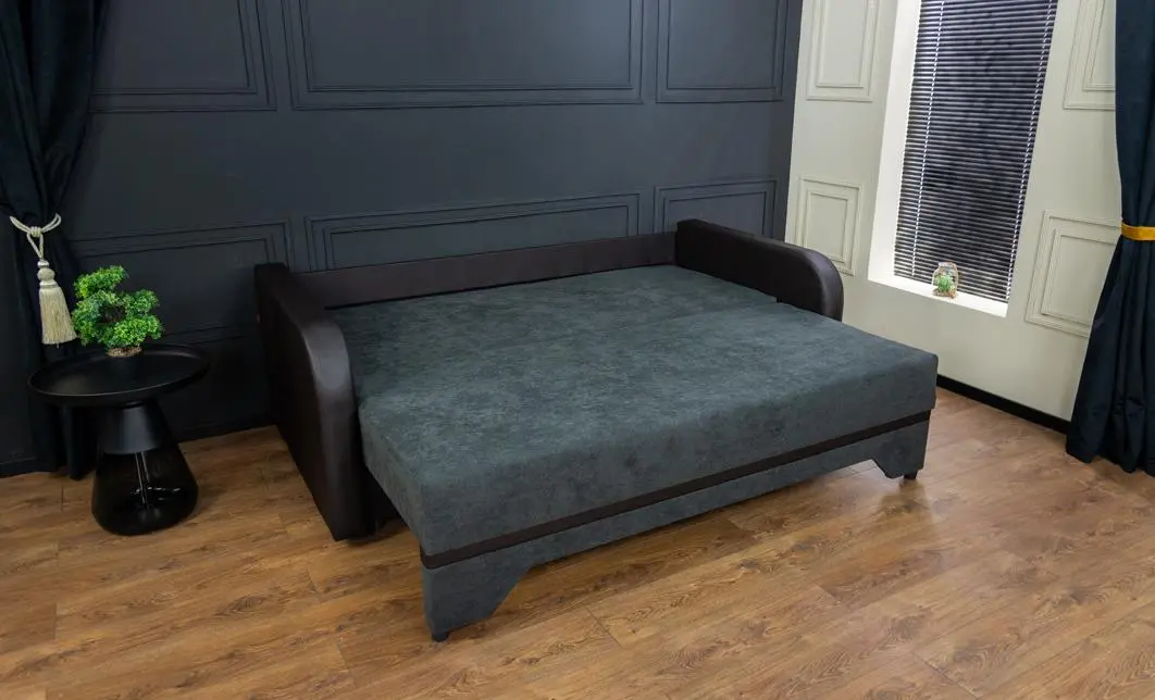 Canapea Extensibilă Corina Memory Mini, Gri închis